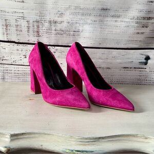 Rebecca Minkoff Sheila Fuchsia Suede Pumps